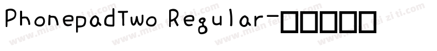 PhonepadTwo Regular字体转换